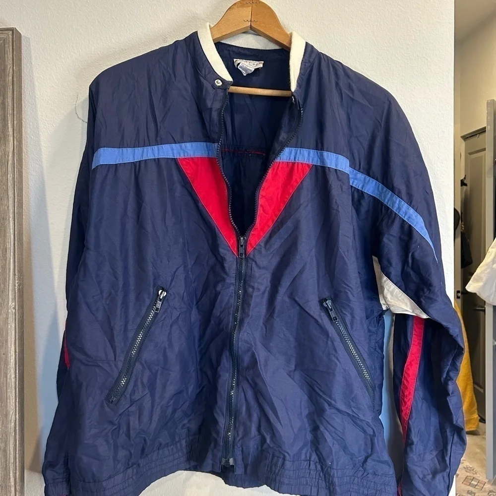 Vintage Gianfranco Ruffini Sport Active Wear Track Jacket 80s Windbreaker